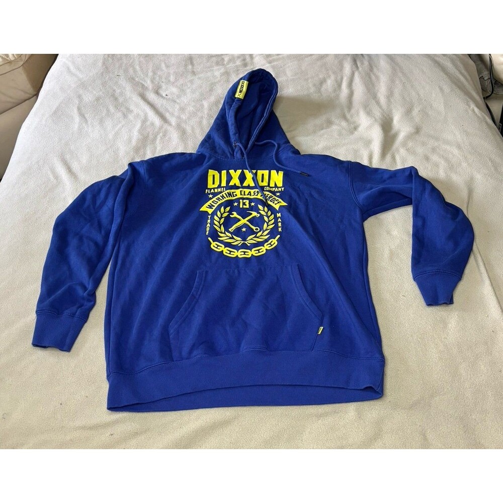 Dixxon Flannel Company Size M Pullover Navy Blue Hoodie Working Class Heroes